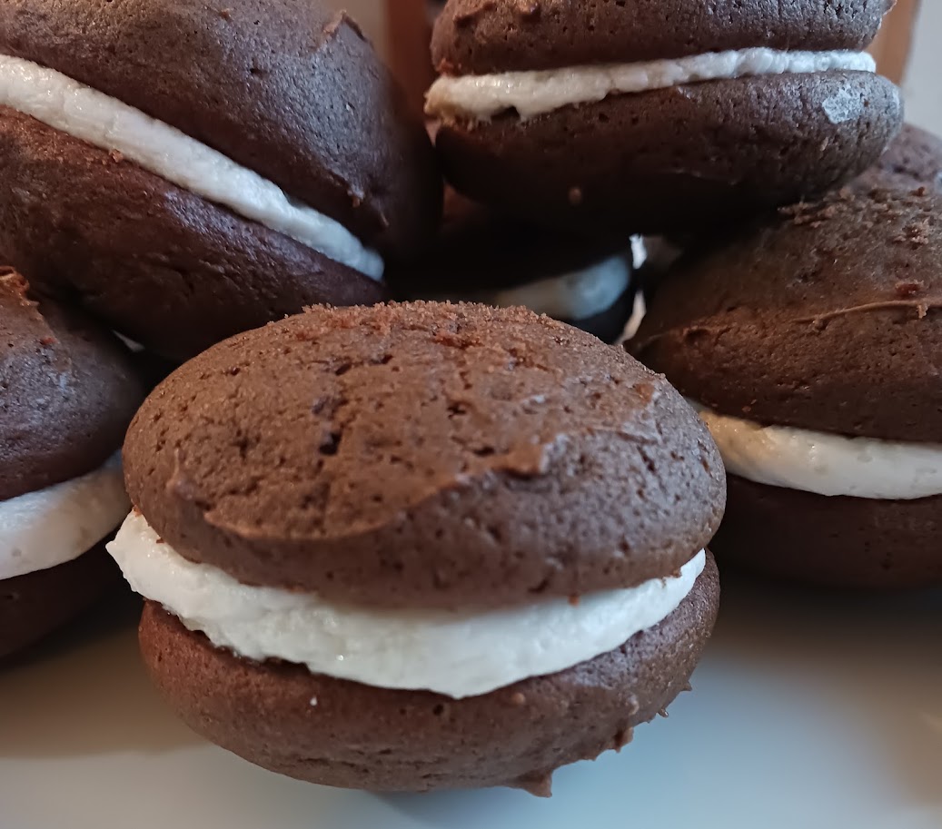 Chocolate Whoopie Pies - Cooking Up Tradition